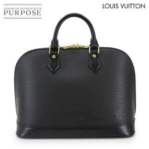 Louis Vuitton Epi Alma Handbag Noir Black Leather